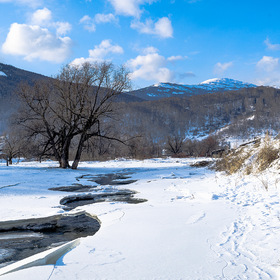 Алтай. Река Ануй. Зима.